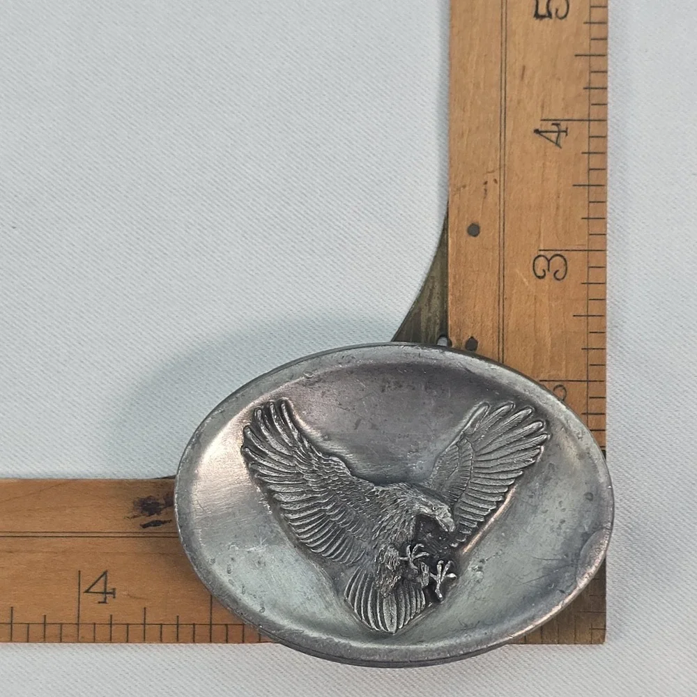VTG American Eagle Belt Buckle Bergamot WI USA‎ Fine Art Foundry Z-45 88'